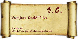 Varjas Otília névjegykártya